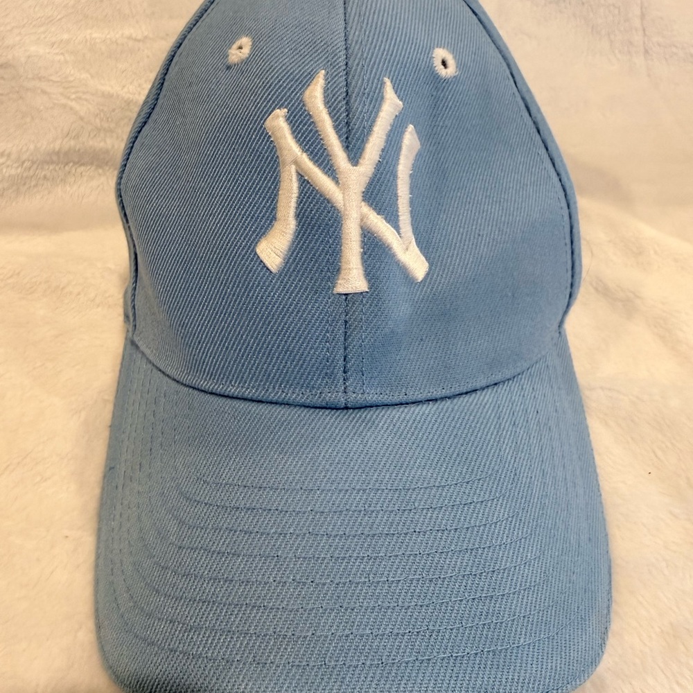 Yankees Light Blue Cap with White Emblem